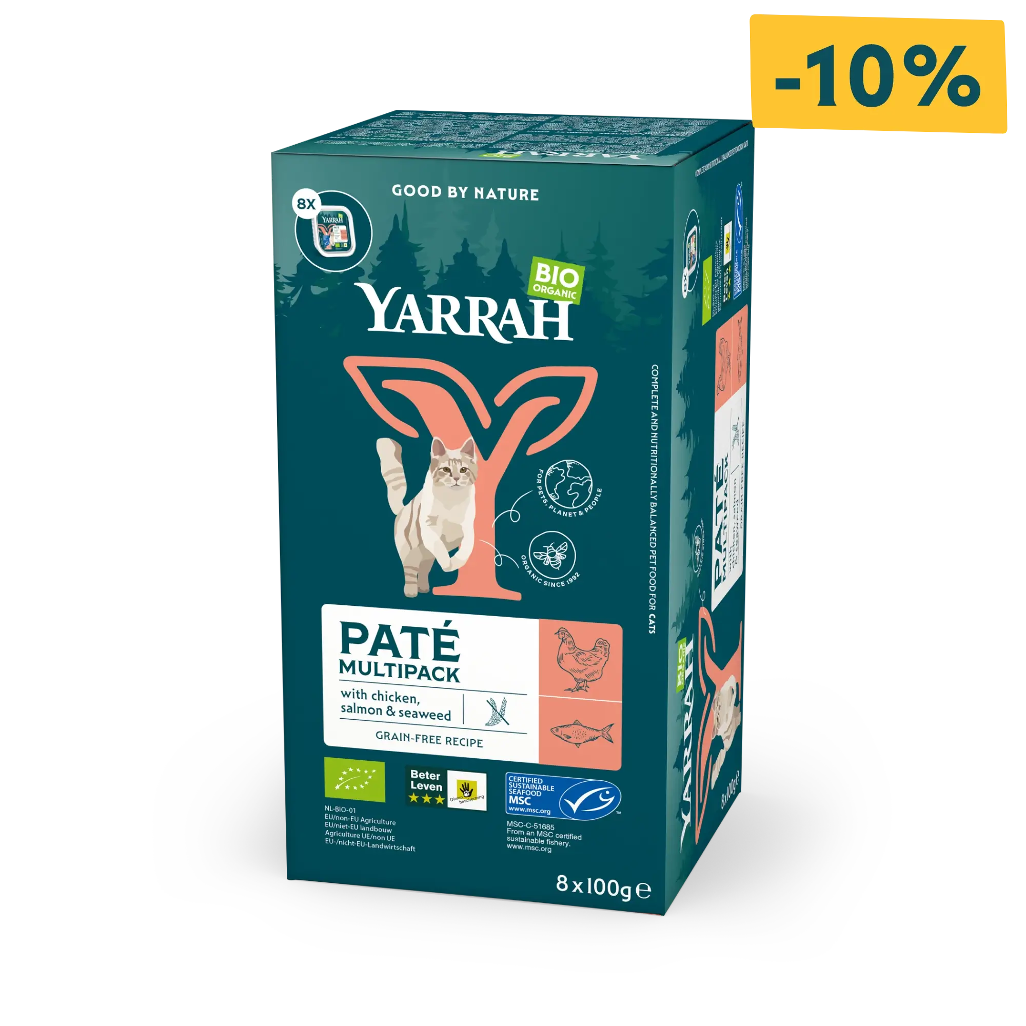 Bio-Katzenfutter Pastete mit Lachs