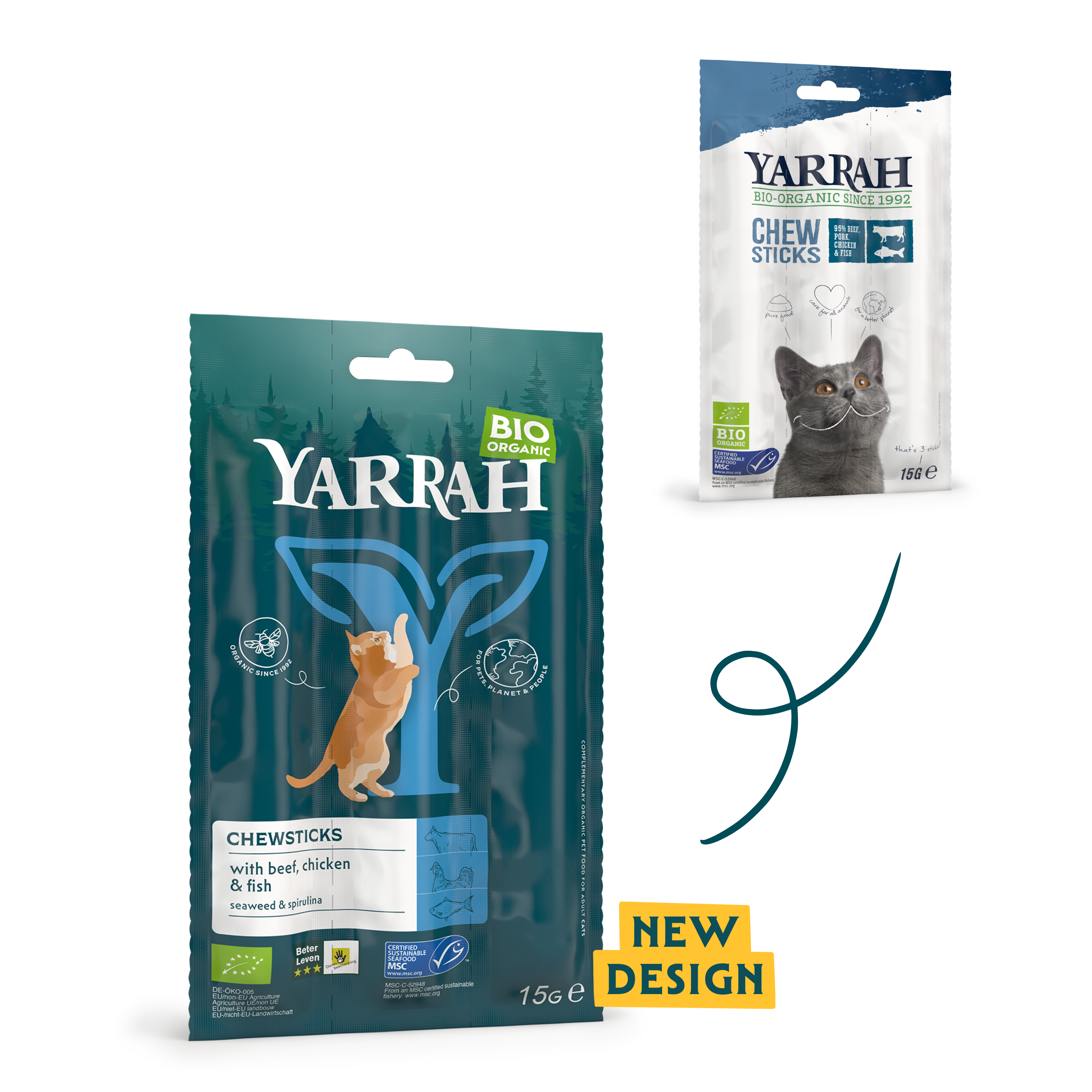 Yarrah chewsticks cat new design