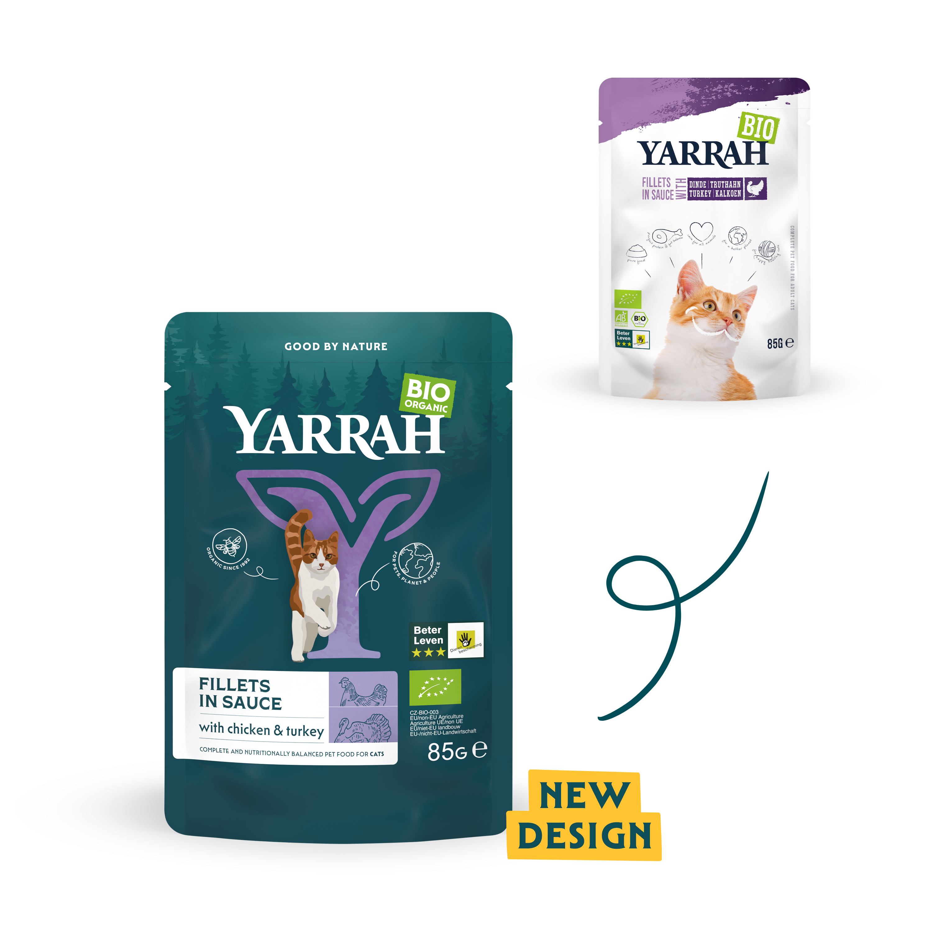 Yarrah cat food filets in sauce with turkey new design