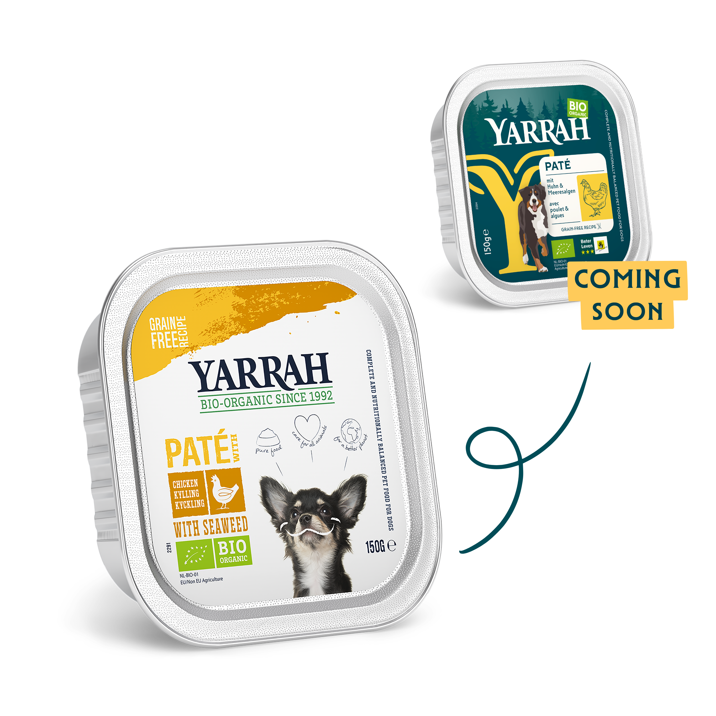 Organic dog food pâté with chicken Organic dog food pâté with chicken