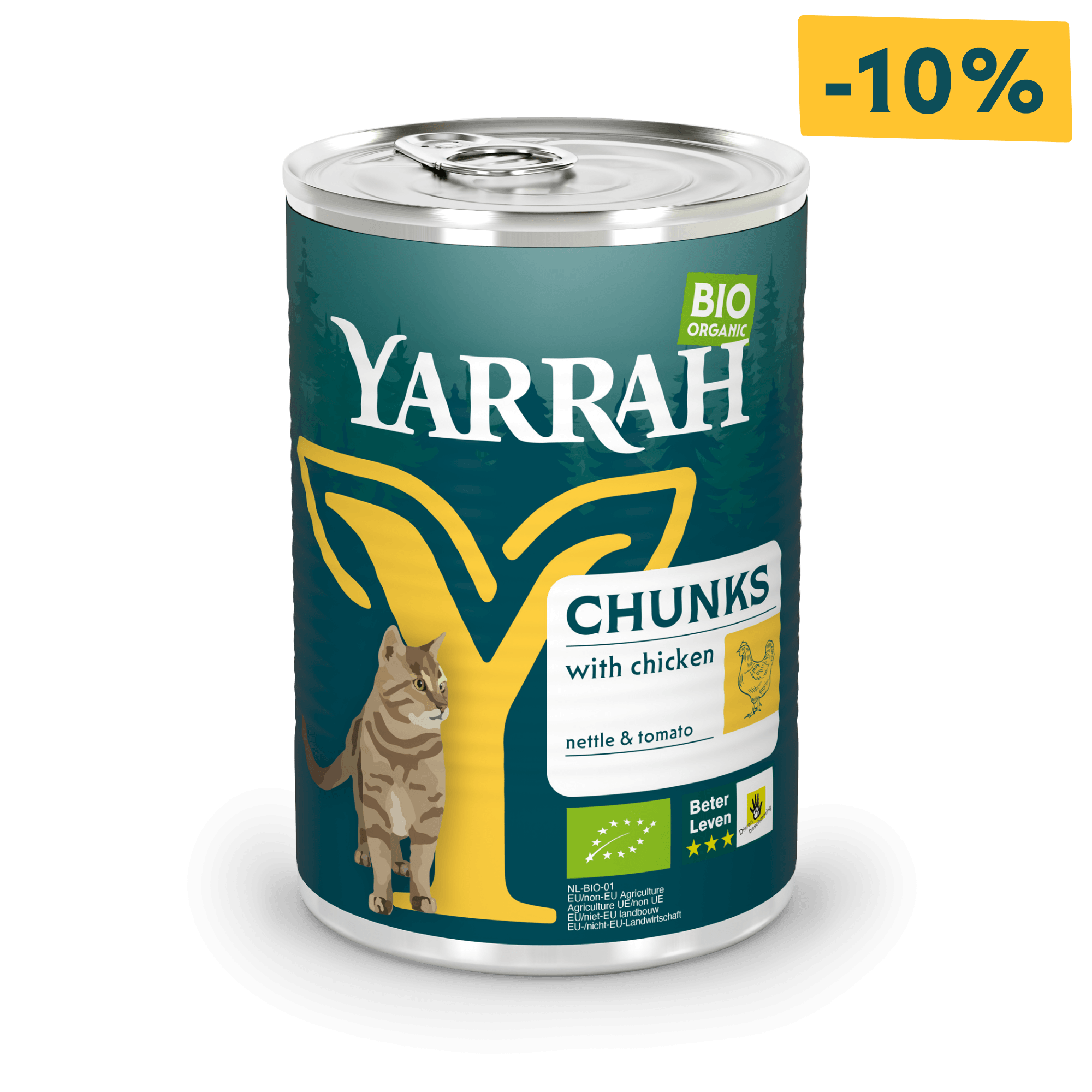 Bio-Katzenfutter Bröckchen mit Huhn