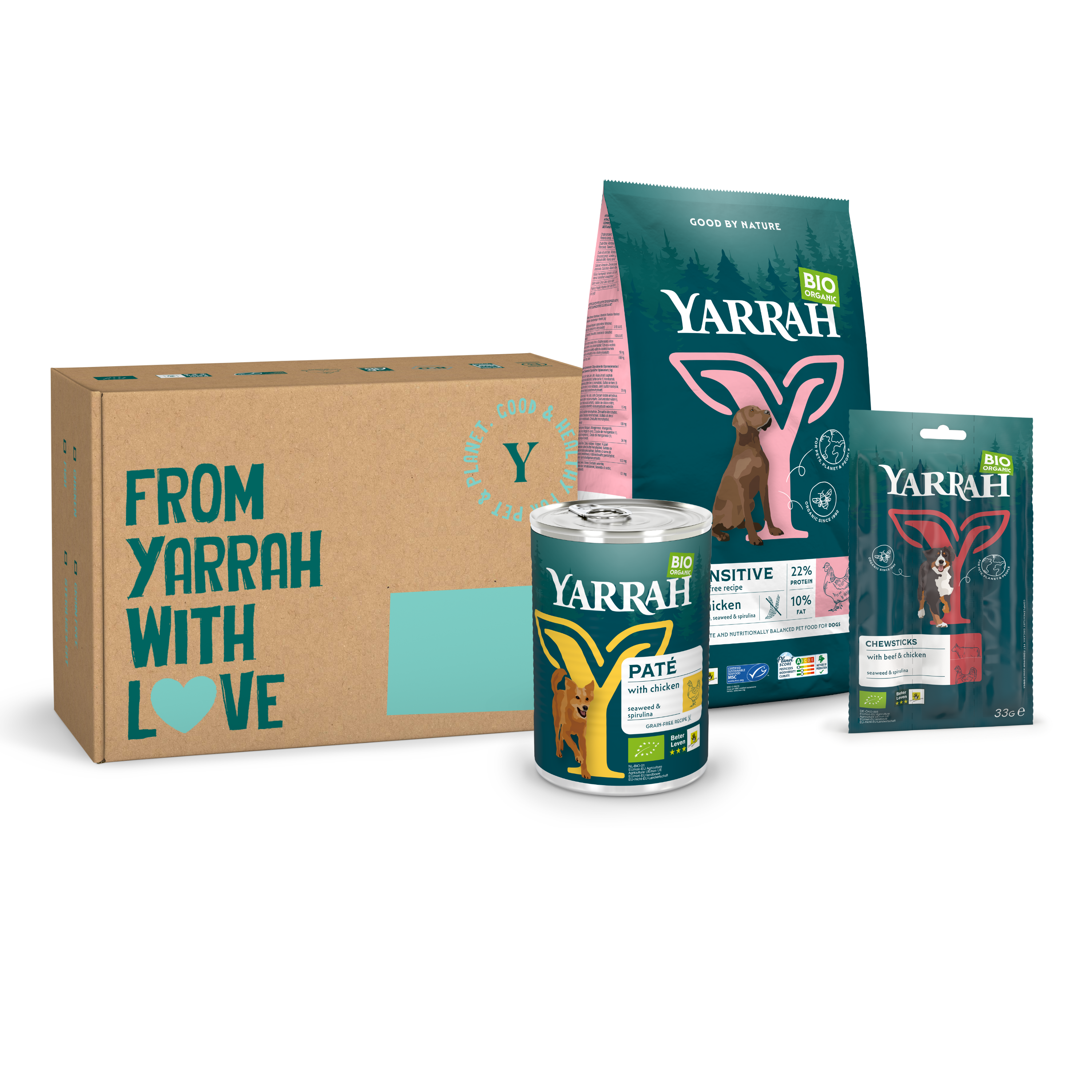 Pack d'échantillons à Organic package Chien Sensitive Pack d'échantillons à Organic package Chien Sensitive