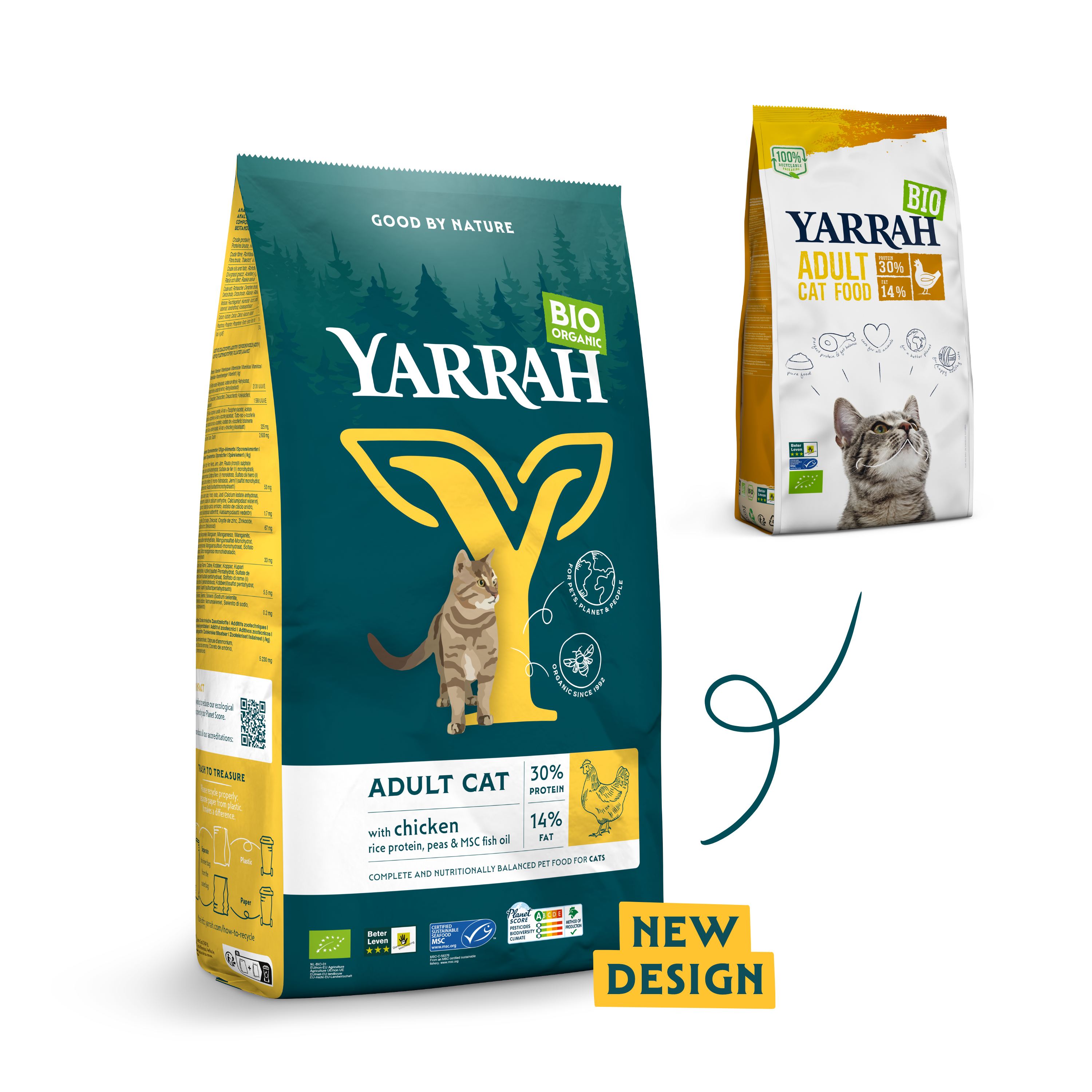 Yarrah cat food with chicken new design