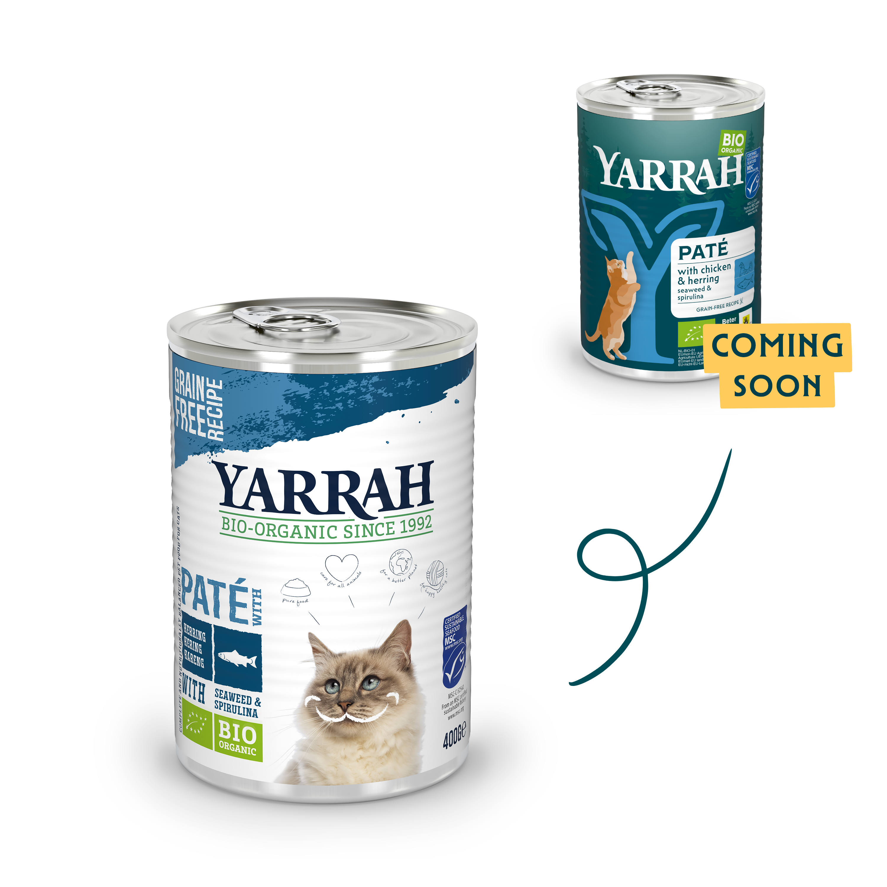 Organic cat food pâté with fish Organic cat food pâté with fish