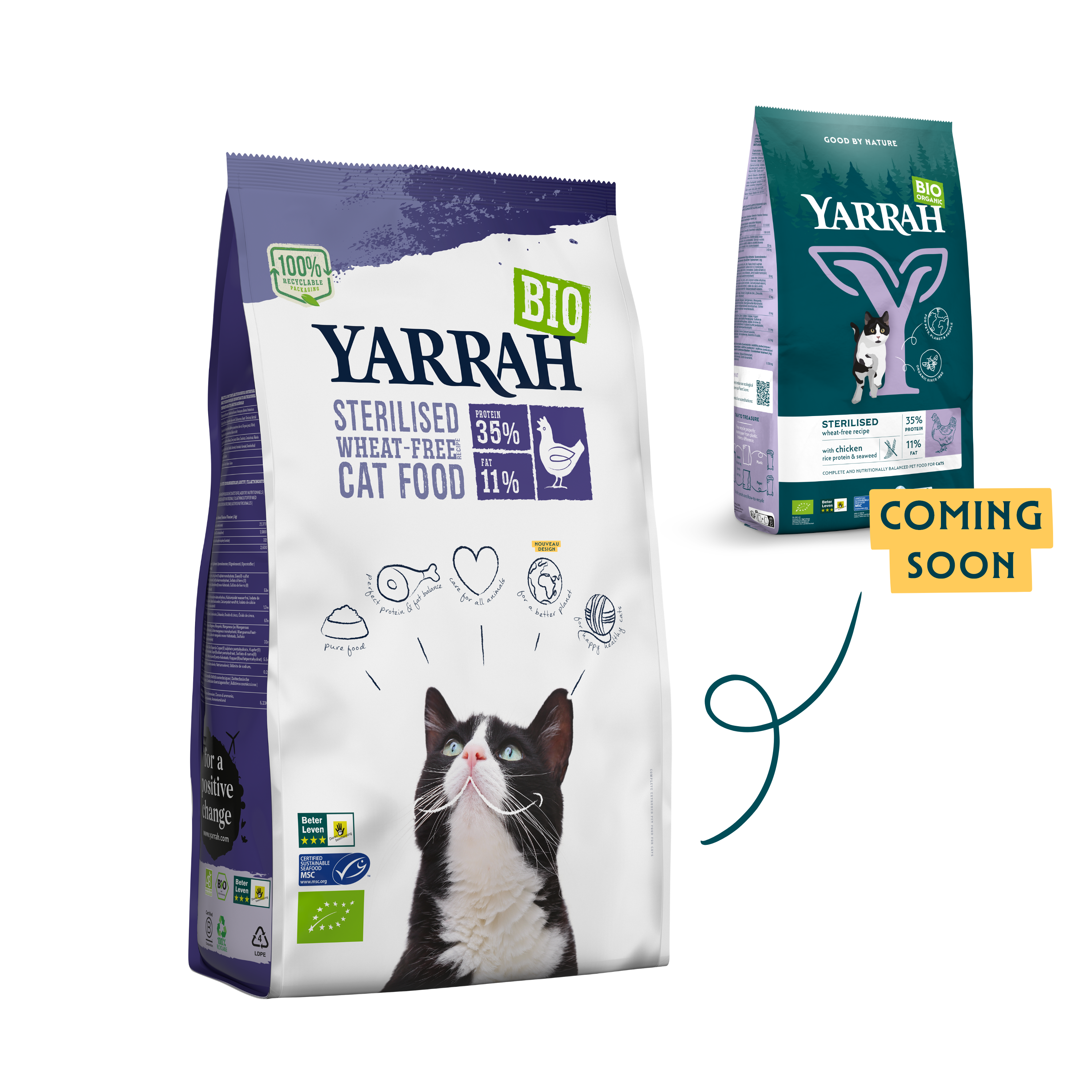 Organic Wheat-Free dry cat food for sterilised cats Organic Wheat-Free dry cat food for sterilised cats