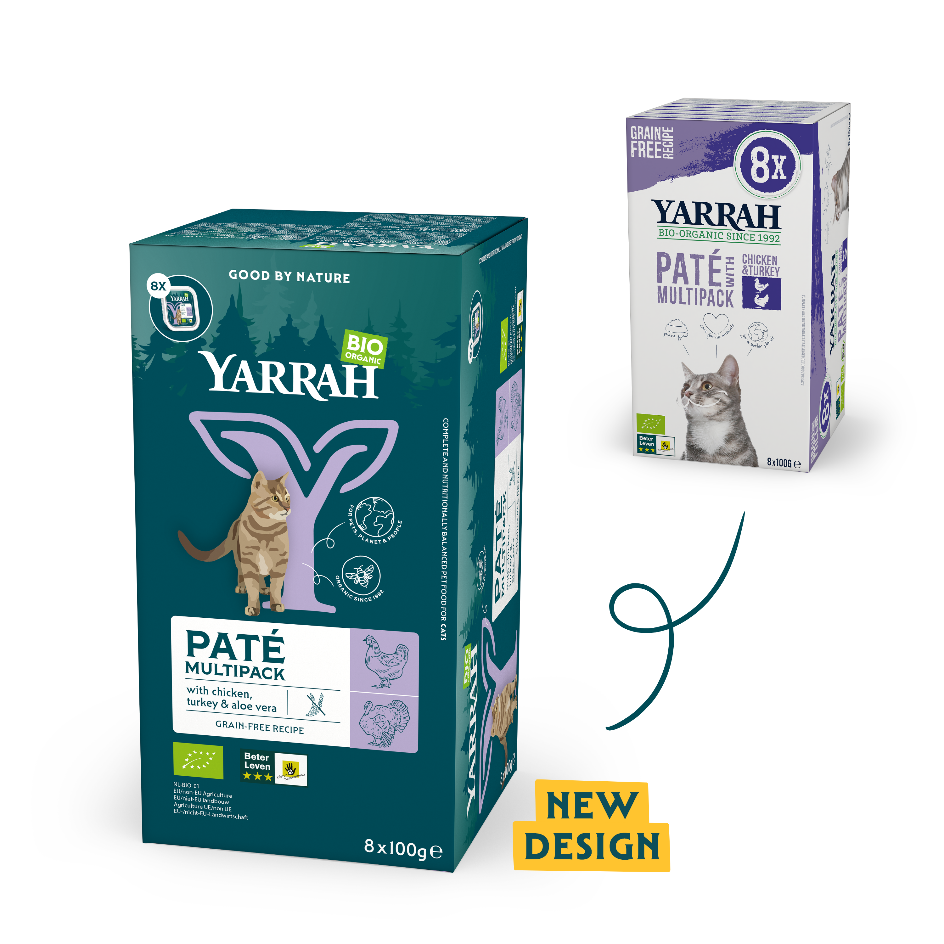 Yarrah cat foor multpack paté turkey new design