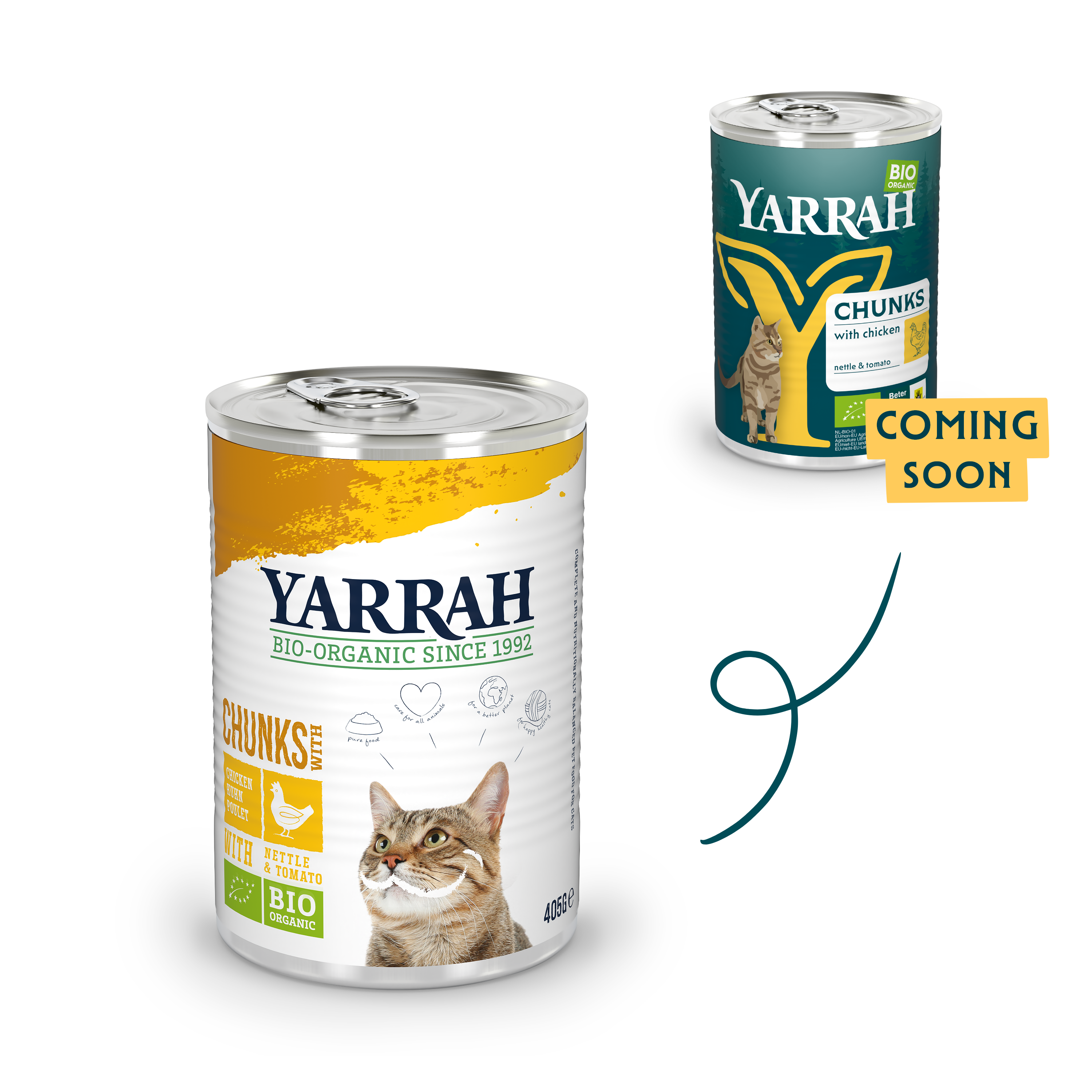 Organic cat food chunks with chicken Organic cat food chunks with chicken