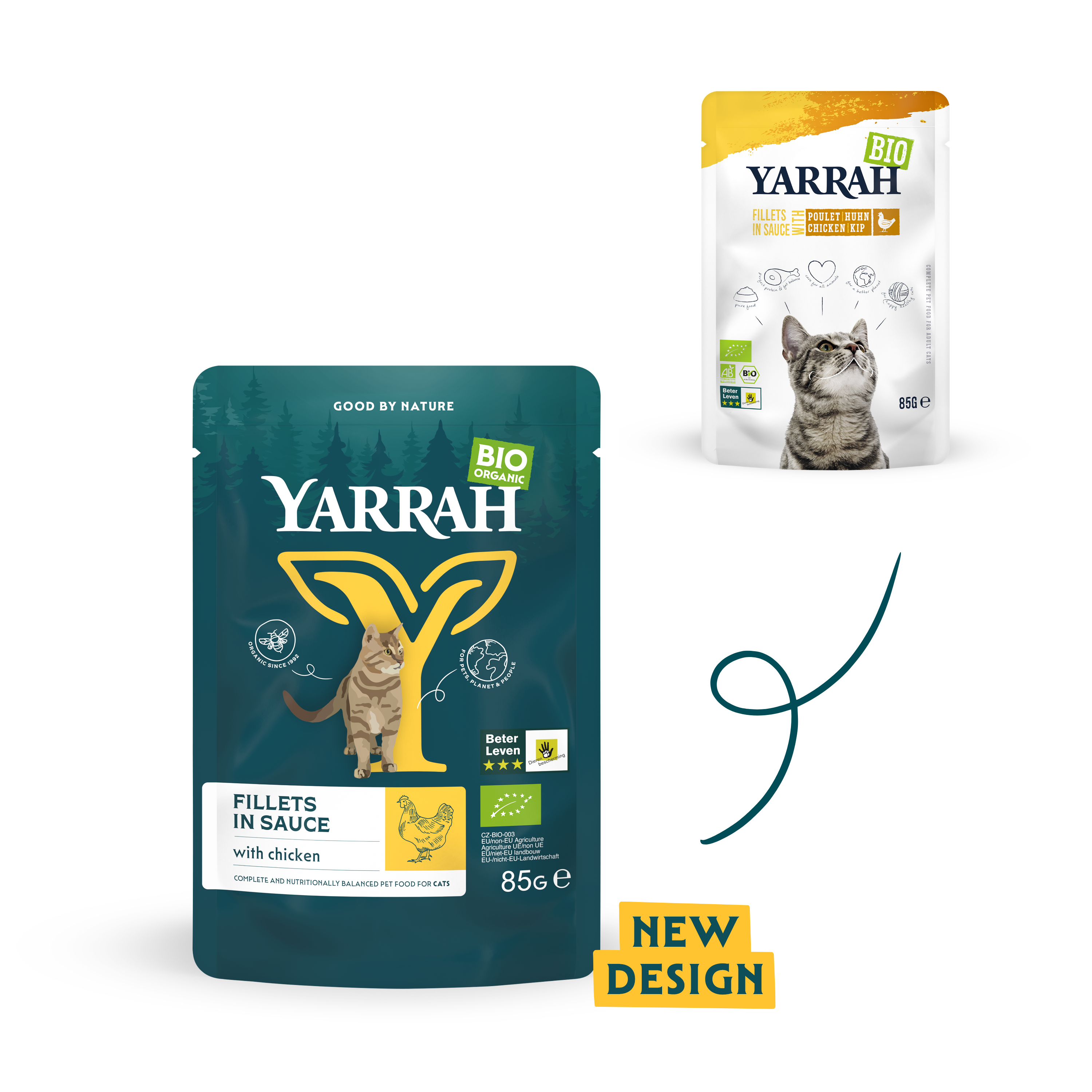Yarrah cat food filets in sauce with chicken new design