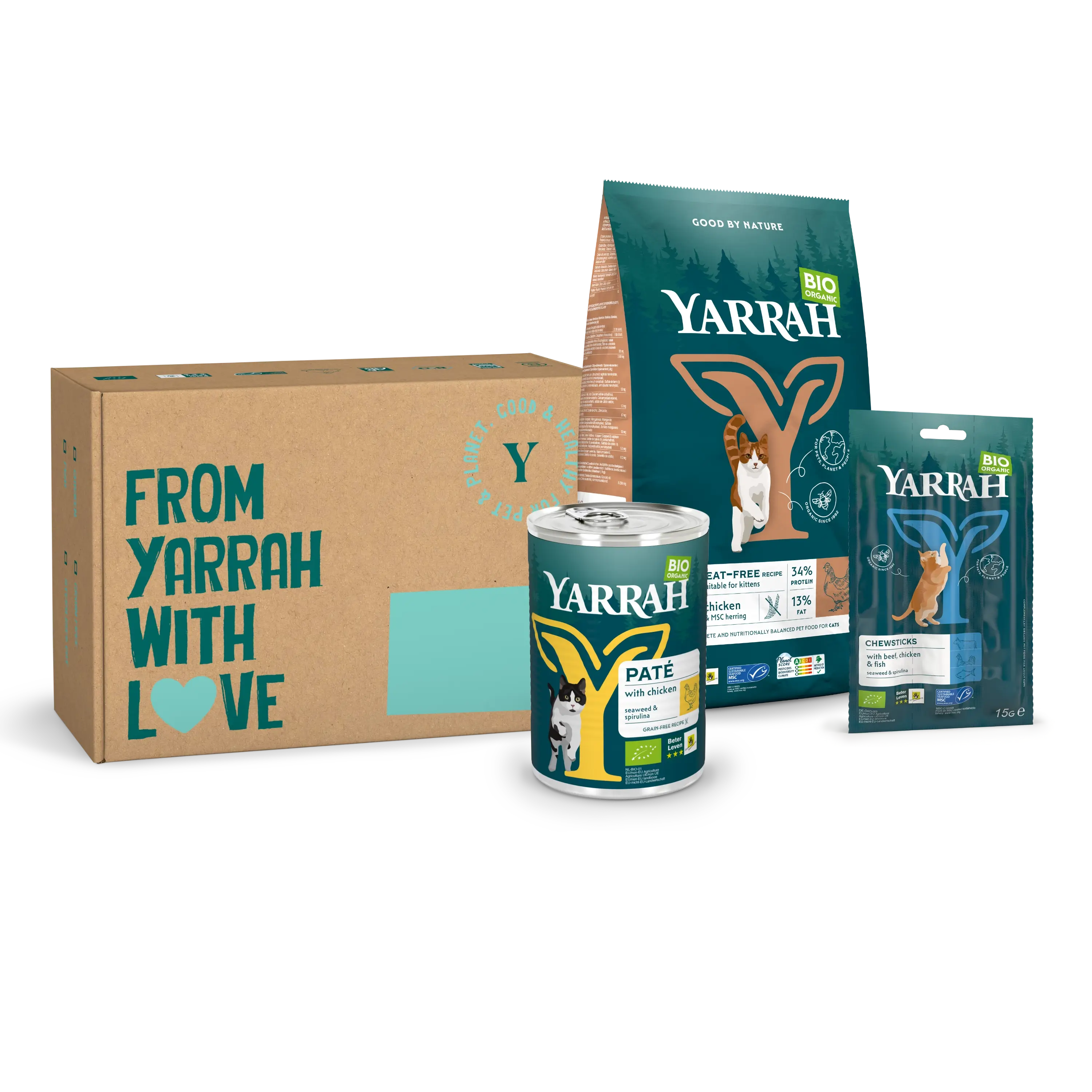 Pack d'échantillons à Organic package Chat sans blé Pack d'échantillons à Organic package Chat sans blé
