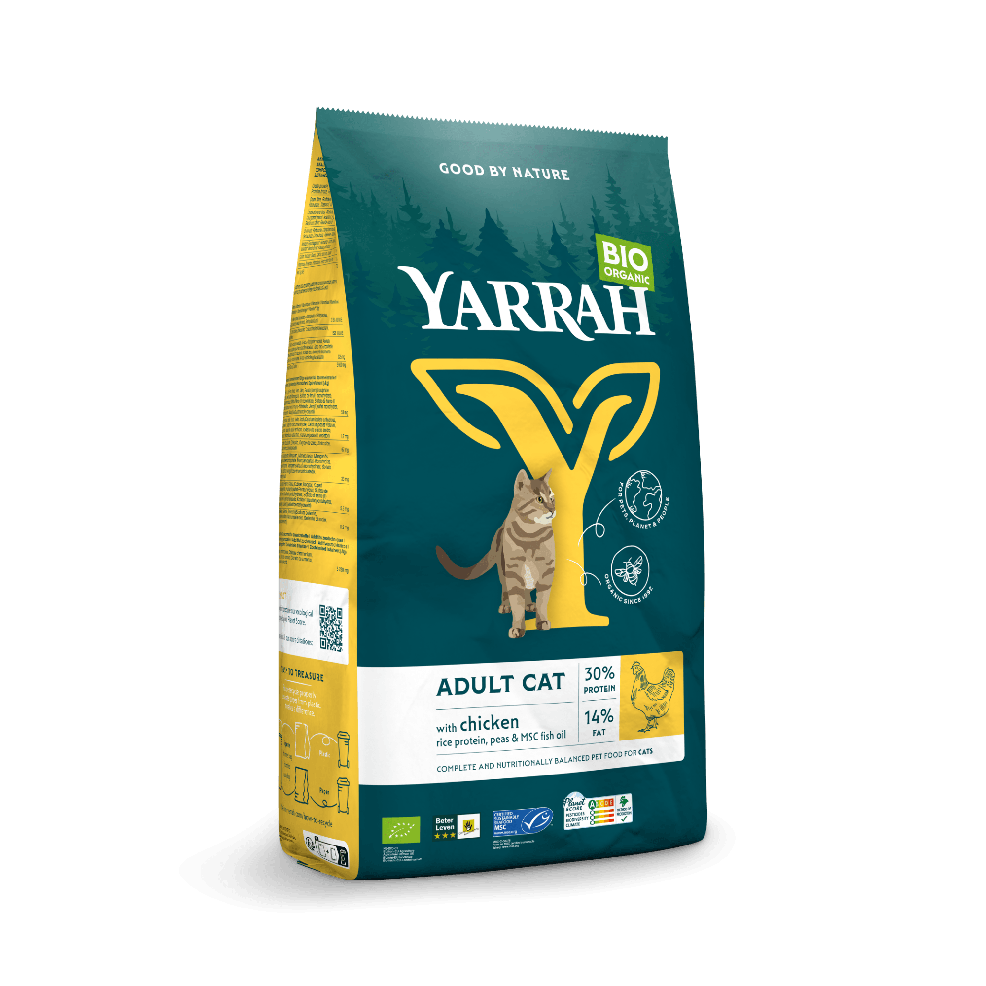 Organic Adult dry cat food with chicken