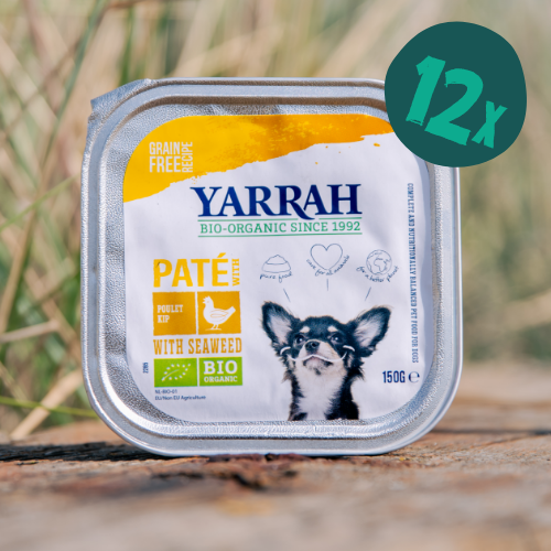 Yarrah Organic Chicken Pate for dogs GrainFree wet food