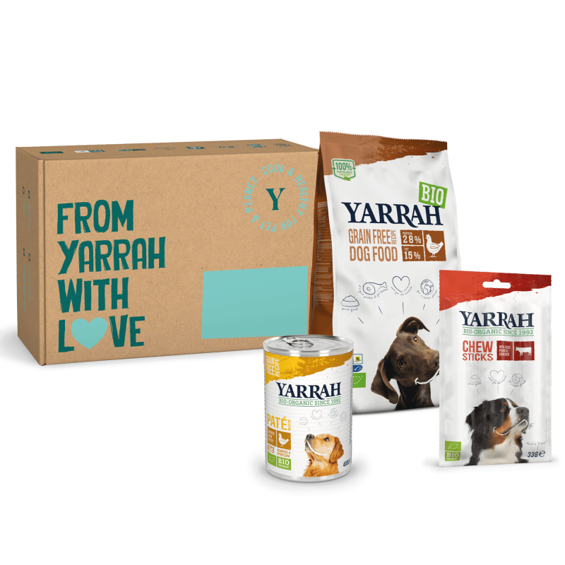 Probenpaket zu Bio package Hund Grain free Yarrah Organic